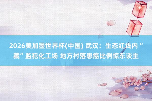 2026美加墨世界杯(中國) 武漢:生態(tài)紅線內(nèi)“藏”監(jiān)犯化工場 地方村落患癌比例驚東談主