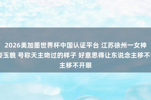 2026美加墨世界杯中國(guó)認(rèn)證平臺(tái) 江蘇徐州一女神 仙姿玉貌 號(hào)稱(chēng)天主吻過(guò)的樣子 好意思得讓東說(shuō)念主移不開(kāi)眼