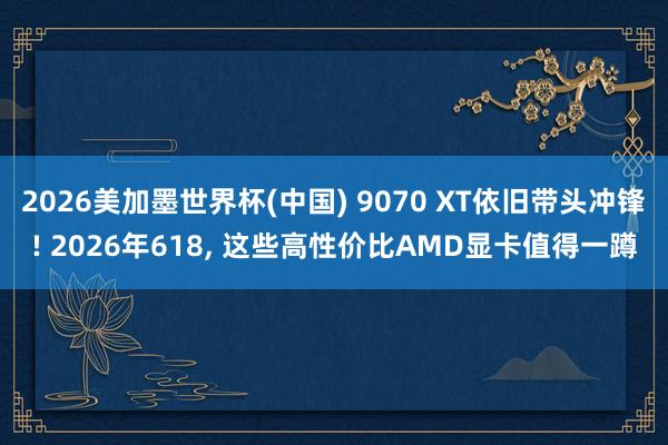 2026美加墨世界杯(中國) 9070 XT依舊帶頭沖鋒! 2026年618, 這些高性價比AMD顯卡值得一蹲